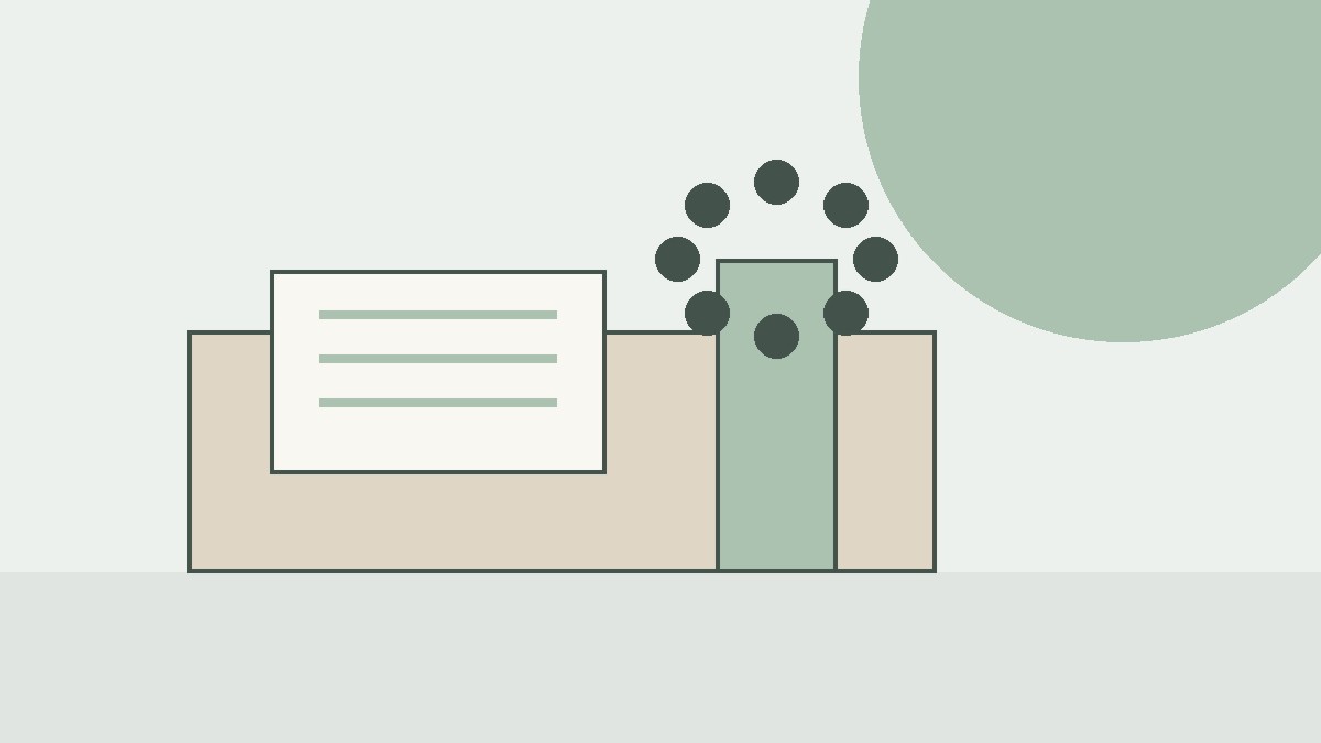Calm editorial illustration of books, notes, and an organised workspace.